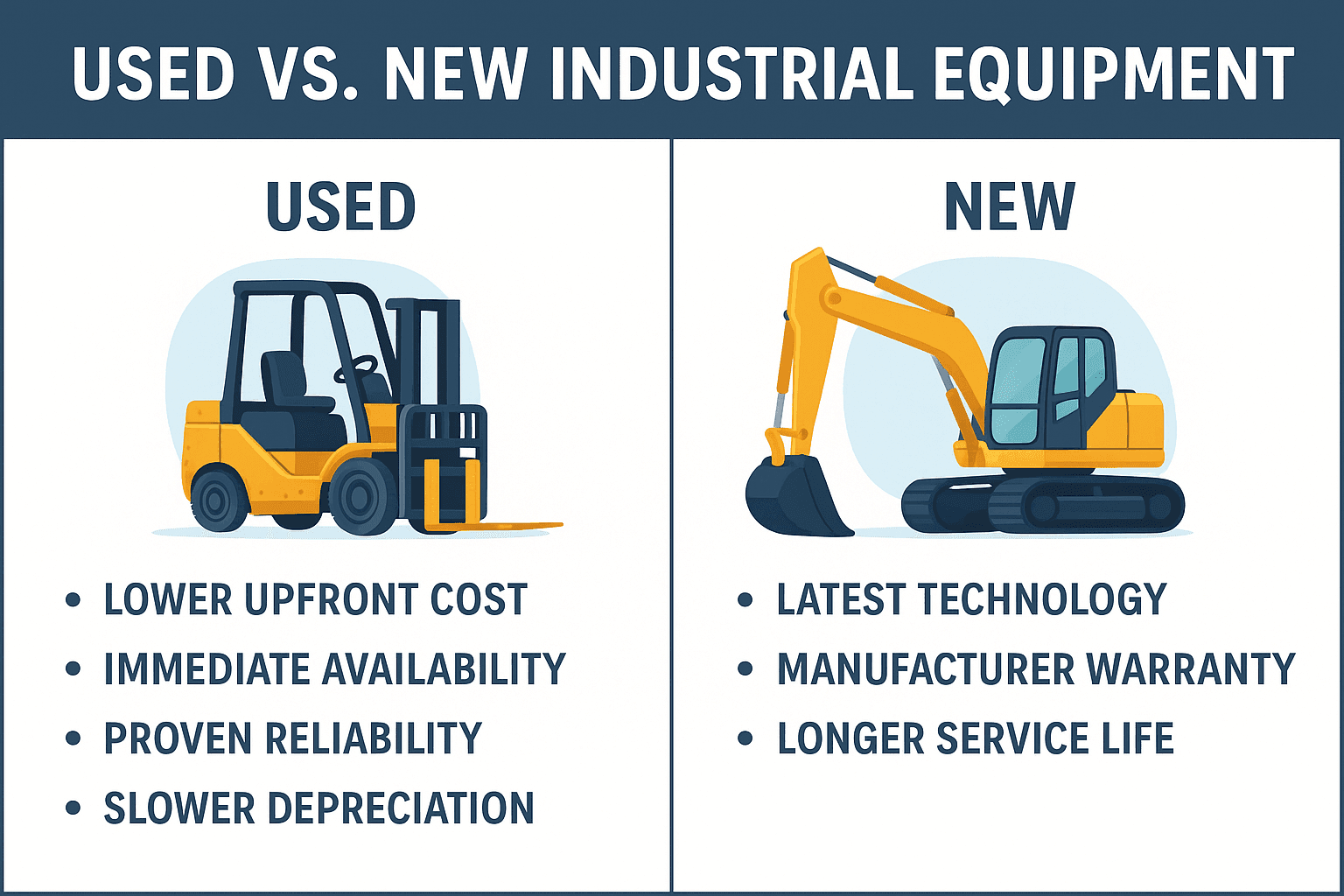 Used vs. New Industrial Equipment: Which is Right for Your Business?