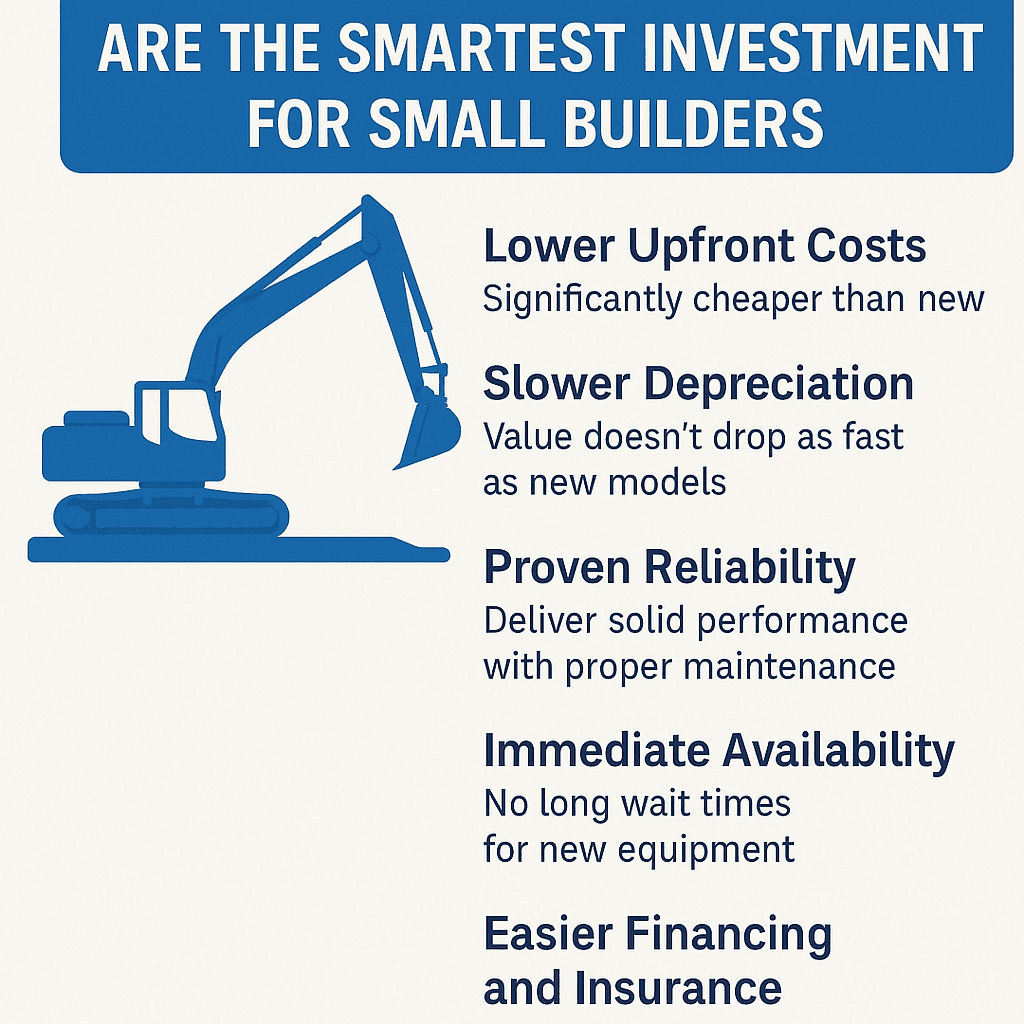 Why Used Excavators Are the Smartest Investment for Small Builders